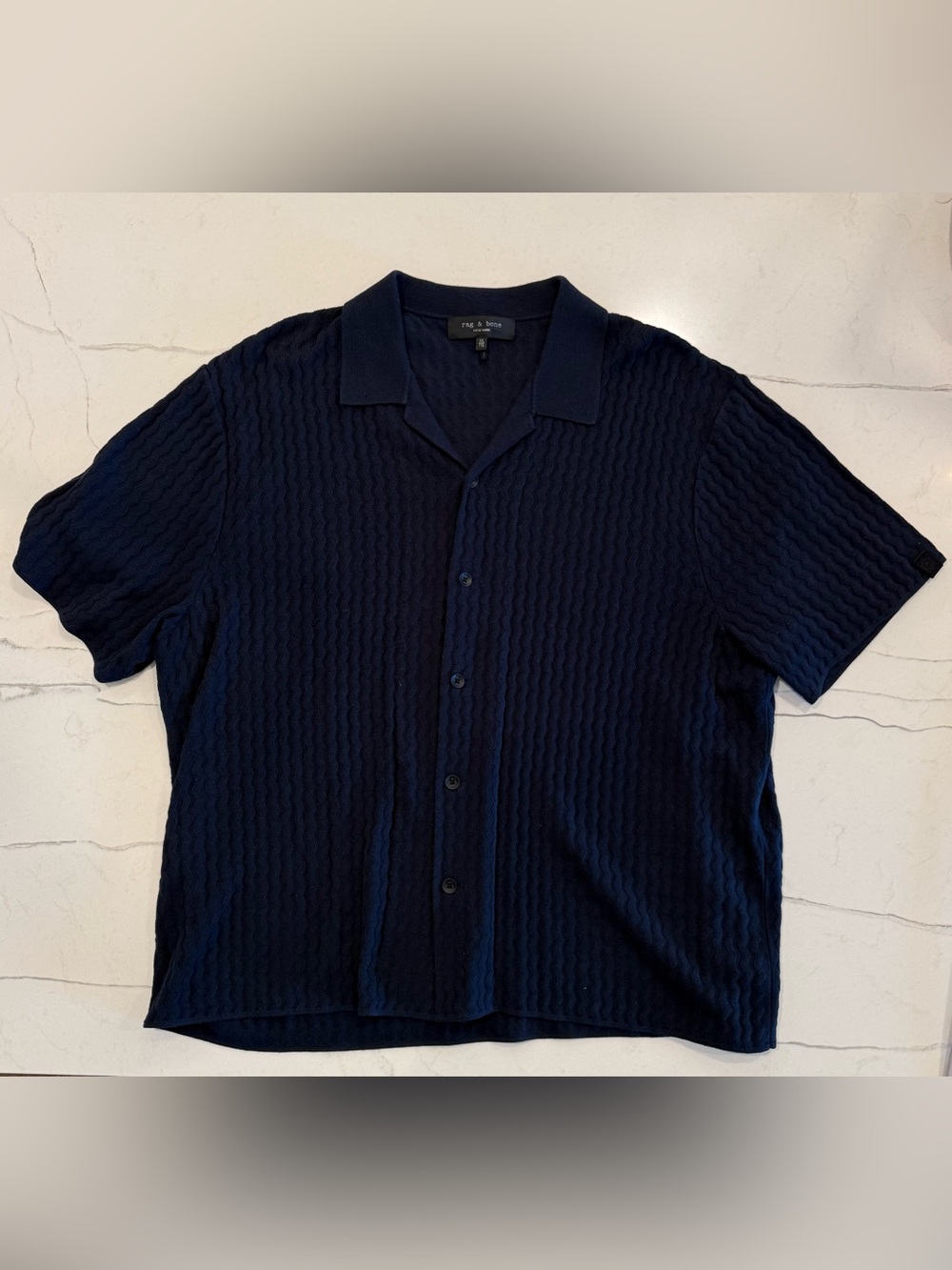 Rag & Bone Avery Engineered Knit Shirt, Size XXl, NWOT